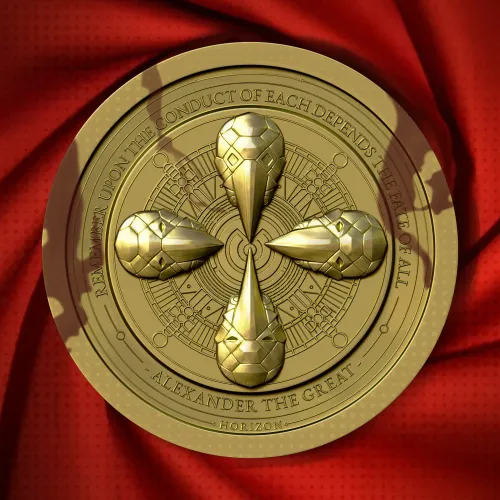 GoldCompassMedallion #54