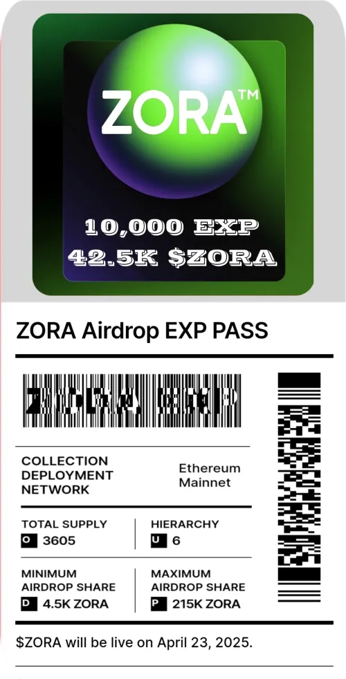 Airdrop-10000 EXP PASS #5