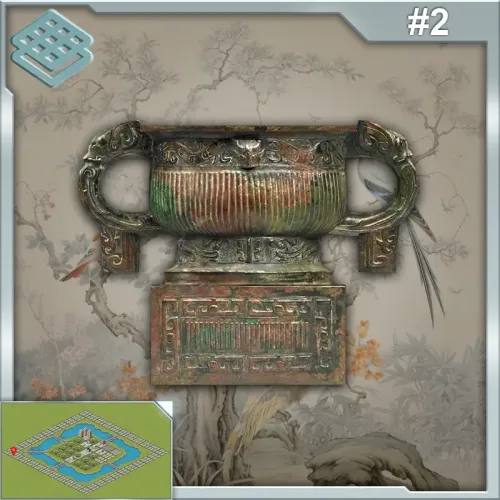 Dragon Pattern Square-Base Ancient Food Vessel #247374725