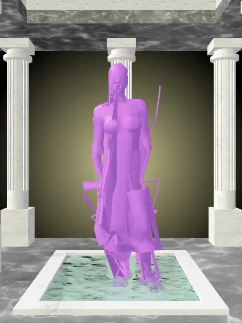 The Plotting Glossy Violet Woman #3487