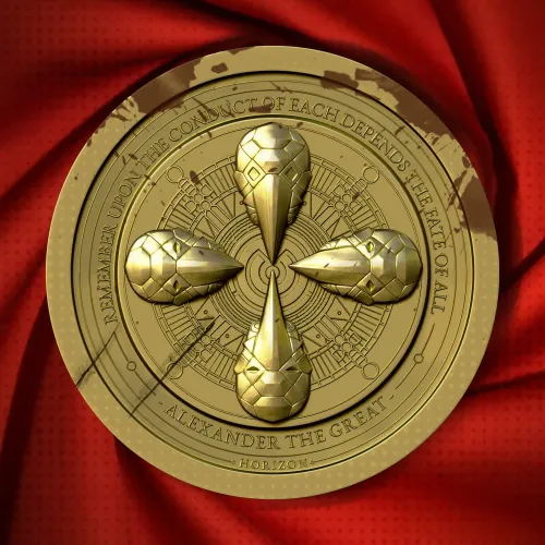 GoldCompassMedallion #84