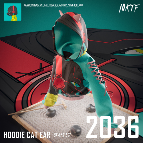 0N1 Cat Ear Hoodie #2036