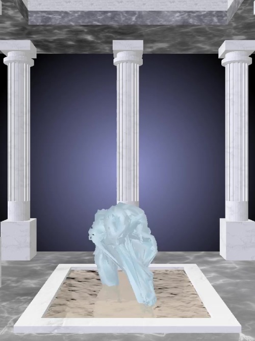 The Crawling Ethereal Blue Woman #7252