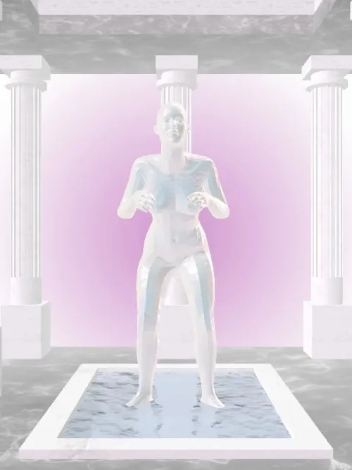 The Fragmented Old Pastel Pearl Woman #2405